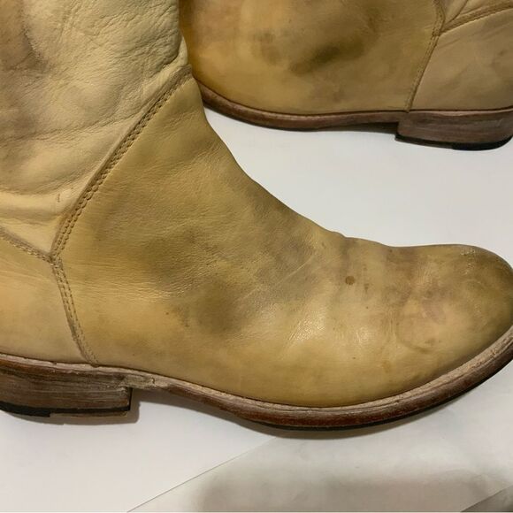 Bed Stu Womens Manchester Distressed Leather Tan Rustic boots sz 9 - Picture 6 of 16